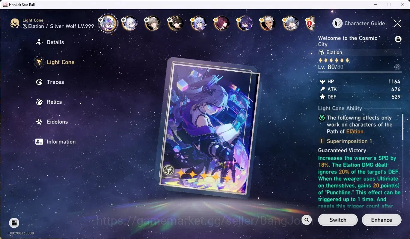 Honkai Star Rail Accounts EU|TL 70|18 Limited [SilverWolfLv.999,Castorice]+S image 5