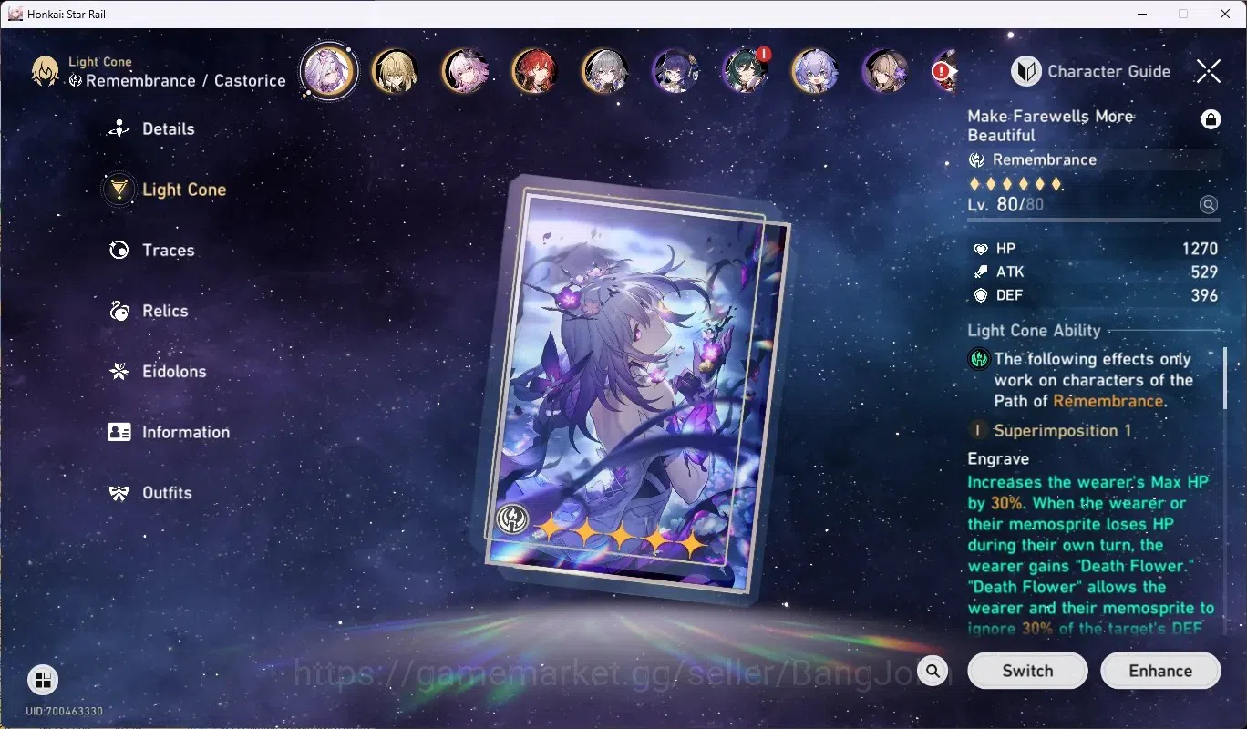 Honkai Star Rail Accounts EU|TL 70|18 Limited [SilverWolfLv.999,Castorice]+S image 6