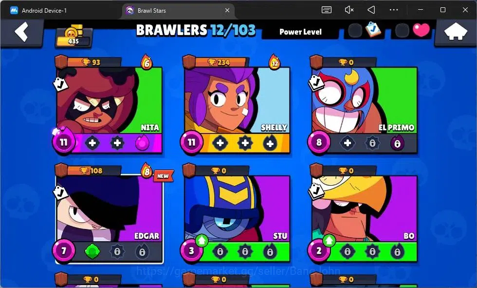 Brawl Stars Accounts Global | 435 Thropy|12 Brawler|1 Max Hypercharge(N image 4