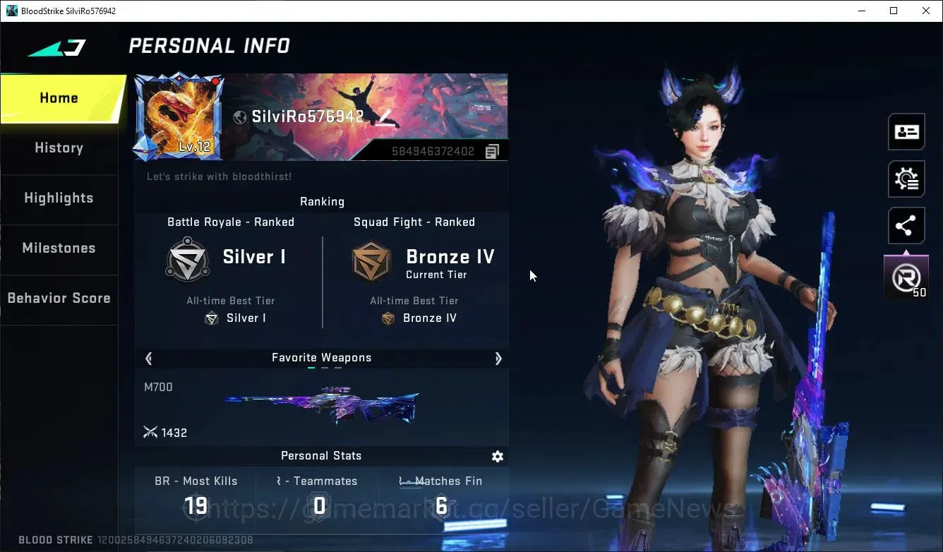 Blood Strike Accounts ASIA| 2 ULTRA [RAN-FuzzyTale,M700-PowerSurge]+Coll image 2