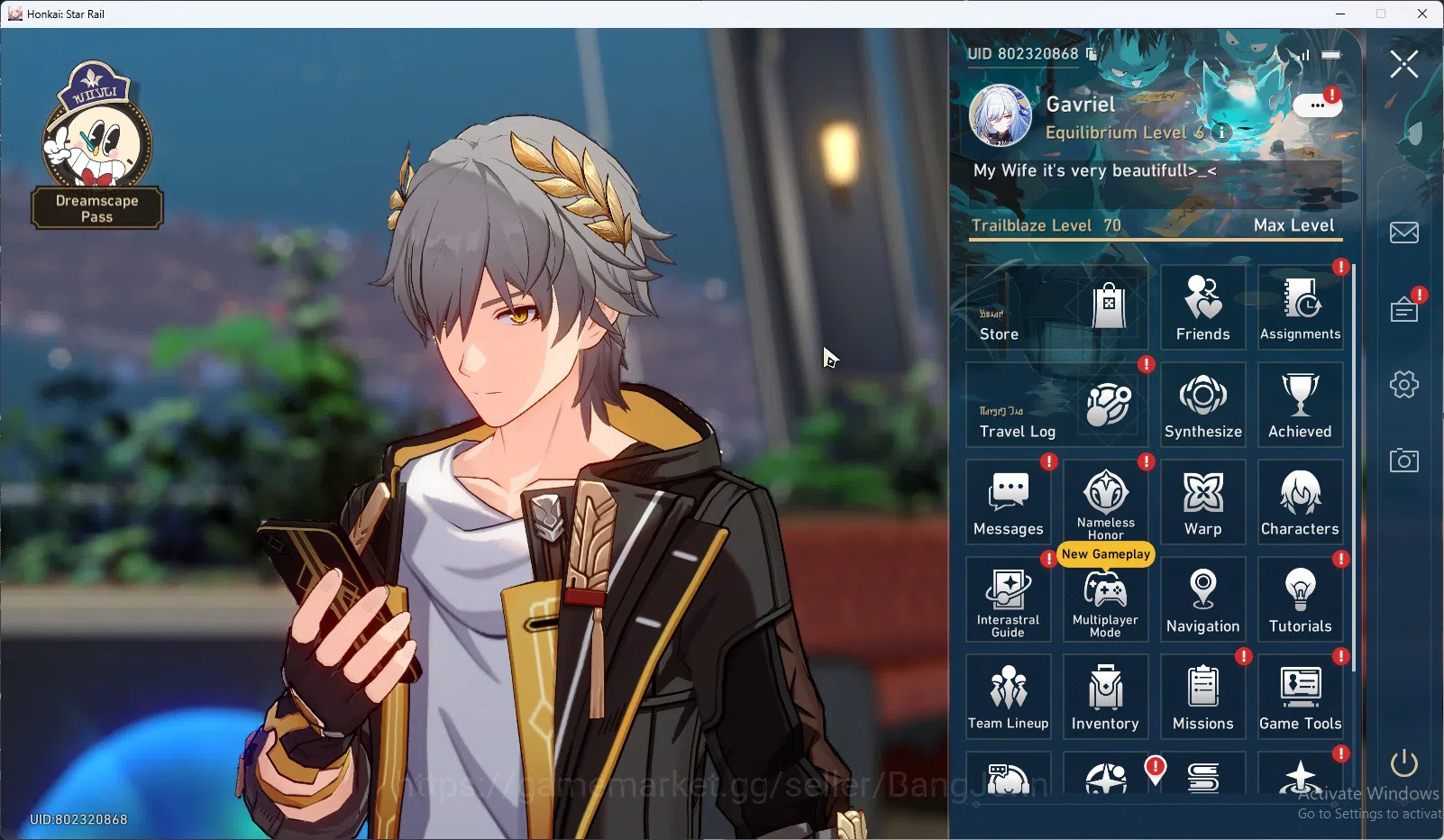 Honkai Star Rail Accounts ASIA TL70|6 Sig LC:Feixiao/Rappa/Lingsha/dll|Robin image 1