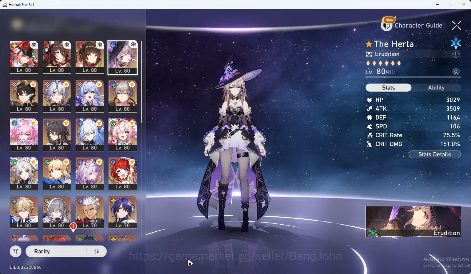 Honkai Star Rail Accounts ASIA TL70|6 Sig LC:Feixiao/Rappa/Lingsha/dll|Robin image 2