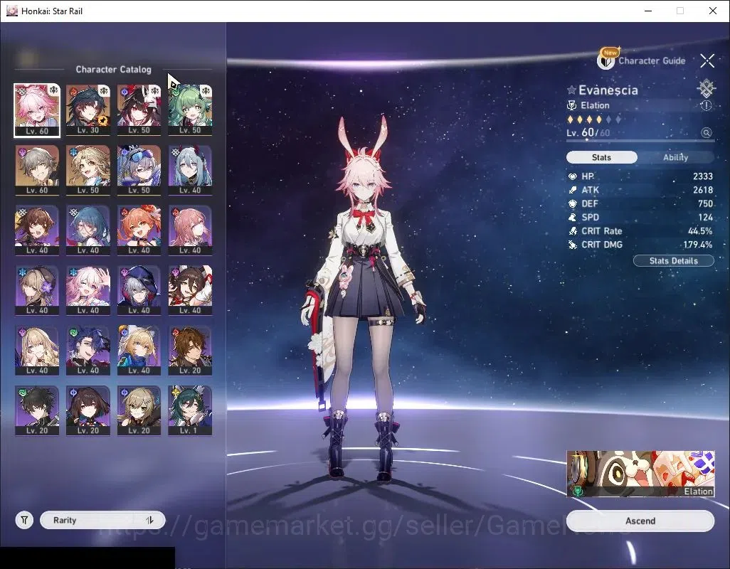Honkai Star Rail Accounts Asia|TL 44|3 Limited|Mortenax Blade,Evanescia,Huo  image 4