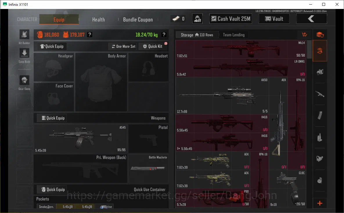 Arena Breakout Accounts MOBILE|LVL30 SV 34,7 M|CV 25.1 M|WP SKIN KOI LR-AR image 7