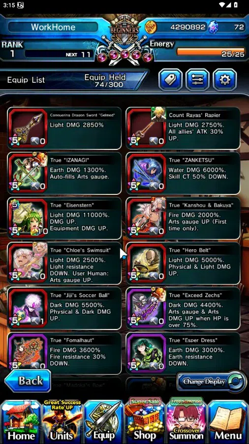 Grand Summoners Accounts Global|Rank 1|19 Ascend 3 TW|(Chloe,Summer Chloe,M image 10