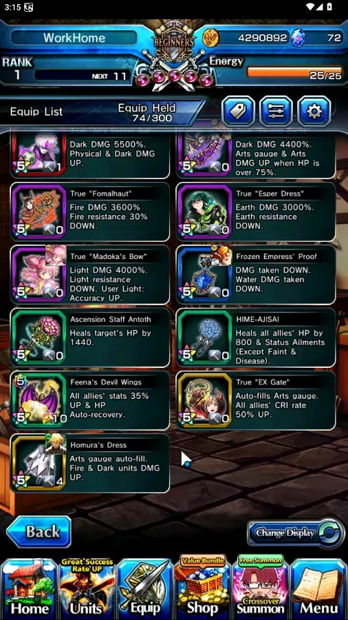 Grand Summoners Accounts Global|Rank 1|19 Ascend 3 TW|(Chloe,Summer Chloe,M image 11