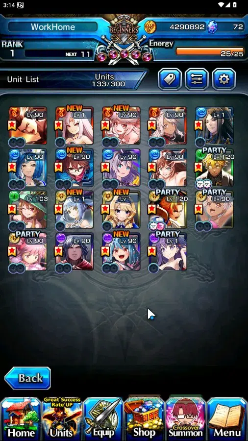Grand Summoners Accounts Global|Rank 1|19 Ascend 3 TW|(Chloe,Summer Chloe,M image 4