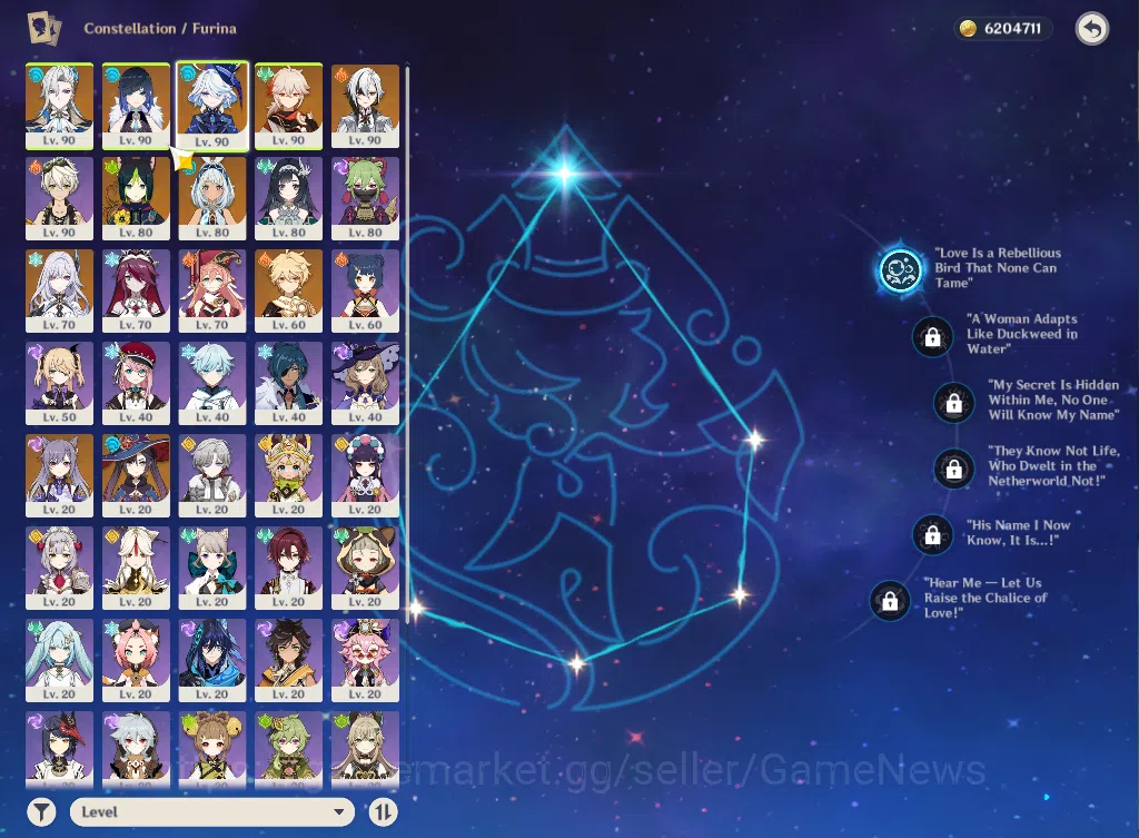 Genshin Impact Accounts ASIA|AR59|PremTeam Neuvillette|7Limited+1(*5WP)|Fu image 2