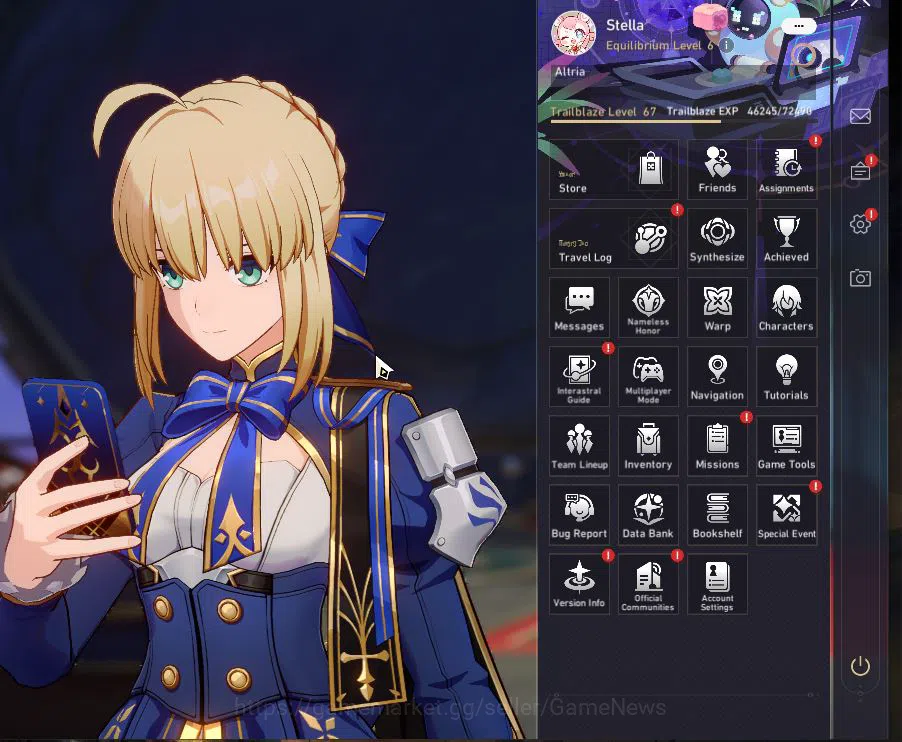 Honkai Star Rail Accounts Mid Game Asia|TL 67|12 Limited|[Saber E2,The 2