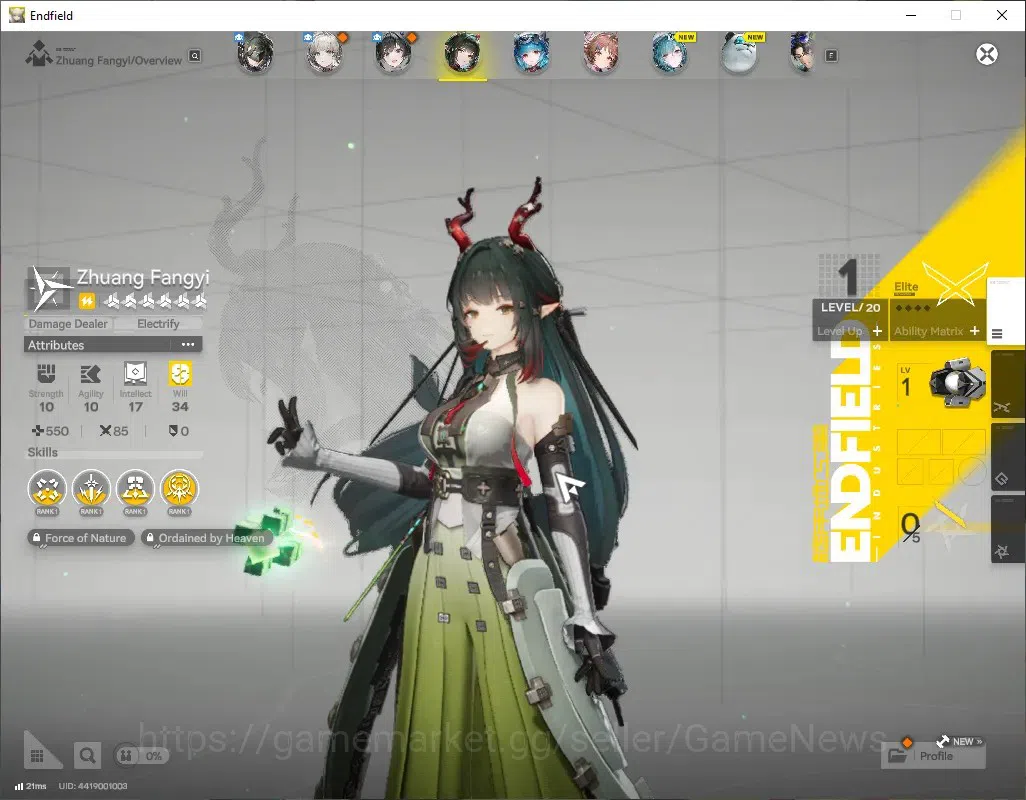 Arknights: Endfield Accounts ASIA|Lv 2|Ars 1,6k|3 SSR (1 Limit)+1 SSR Selector  image 3