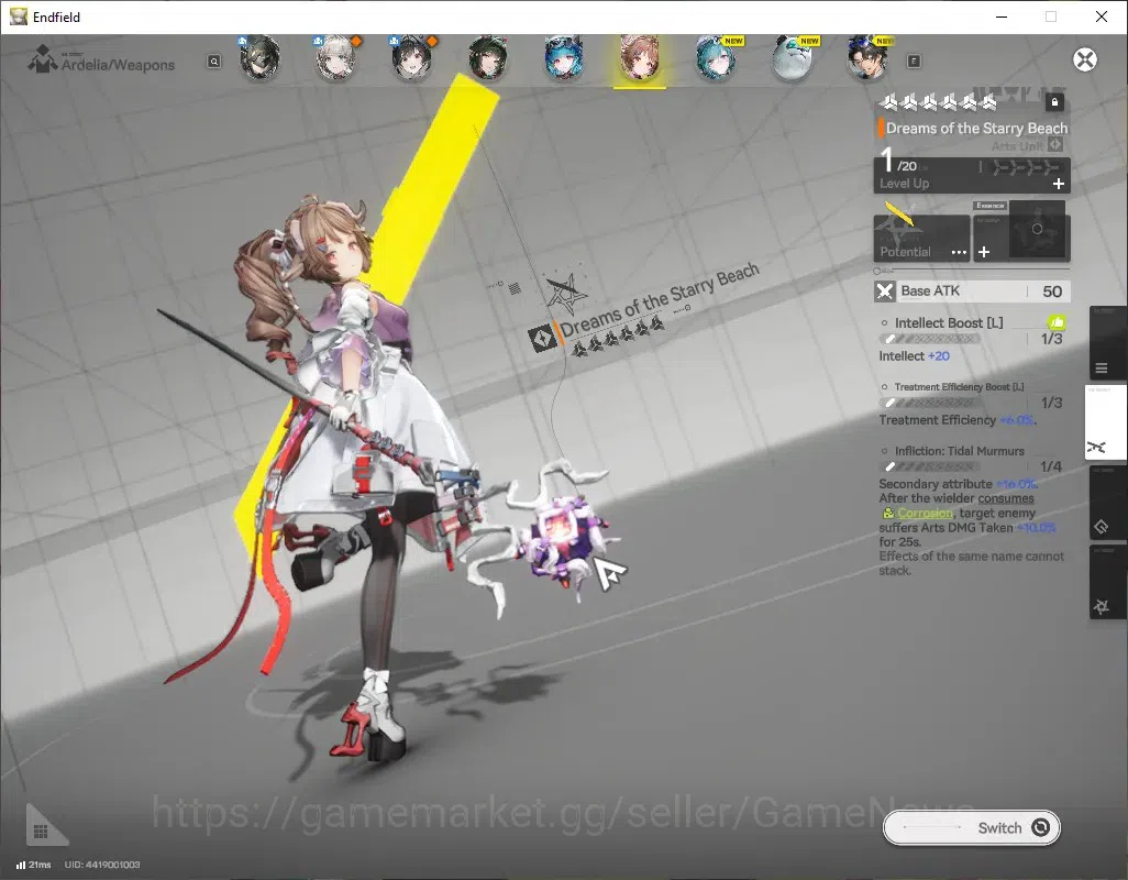 Arknights: Endfield Accounts ASIA|Lv 2|Ars 1,6k|3 SSR (1 Limit)+1 SSR Selector  image 4