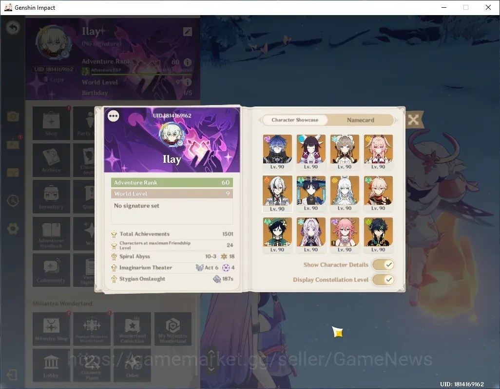 Genshin Impact Accounts Others Asia|AR 60|Free HSR|5 PremTeam|15 1