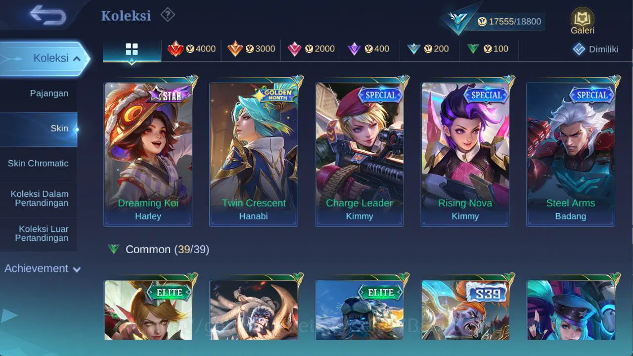 Mobile Legends: Bang Bang Accounts hero 63 skin 62 prime GR, LB lance, m7 granger, ve image 7