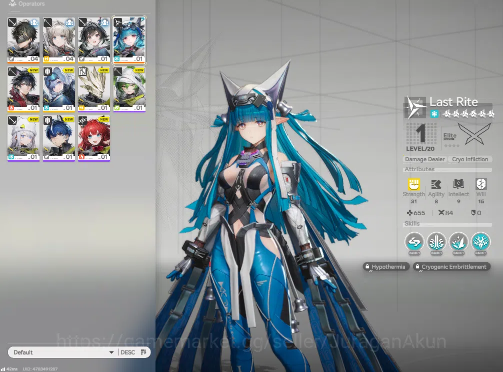Arknights: Endfield Accounts Asia LVL 2 | Fresh Starter + 1 Meta SSR (Last Rite image 1