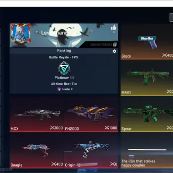 Blood Strike Accounts High-End ASIA|1 ETERNAL|1 ULTRA MELEE|3 LIMIT/ColaB|8 SKIN STRIKE+ETC|TAKE MAIL|LogNetEase(BS1640Z)
