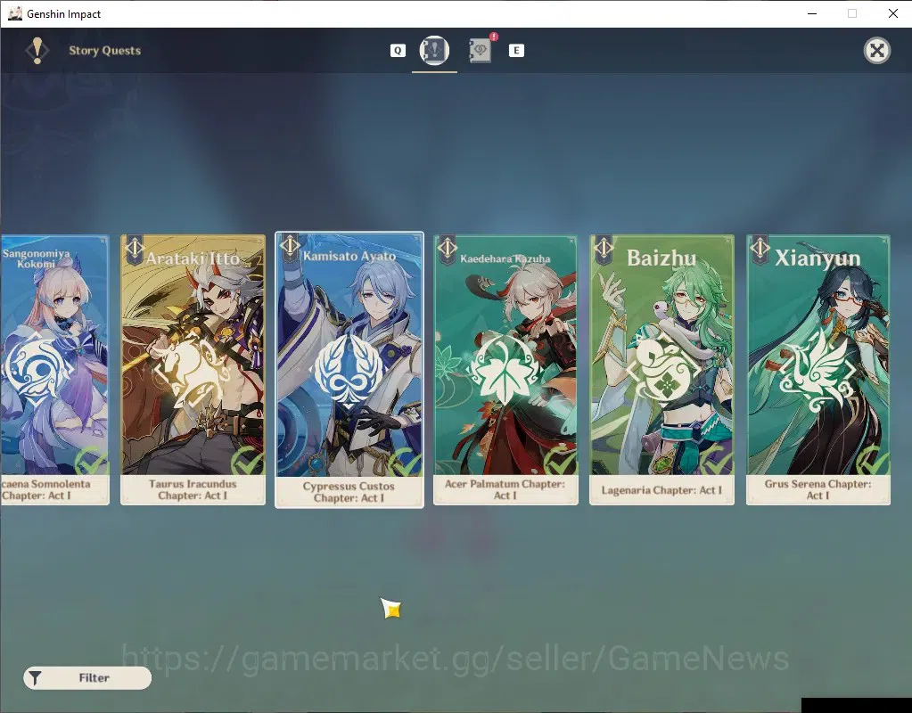 Genshin Impact Accounts Others Asia|AR 55|1 Limited (Mavuika) 2 Char Standard(Mona,keqing)|Male MC|Take Mail|Check SS(GI7345) 18