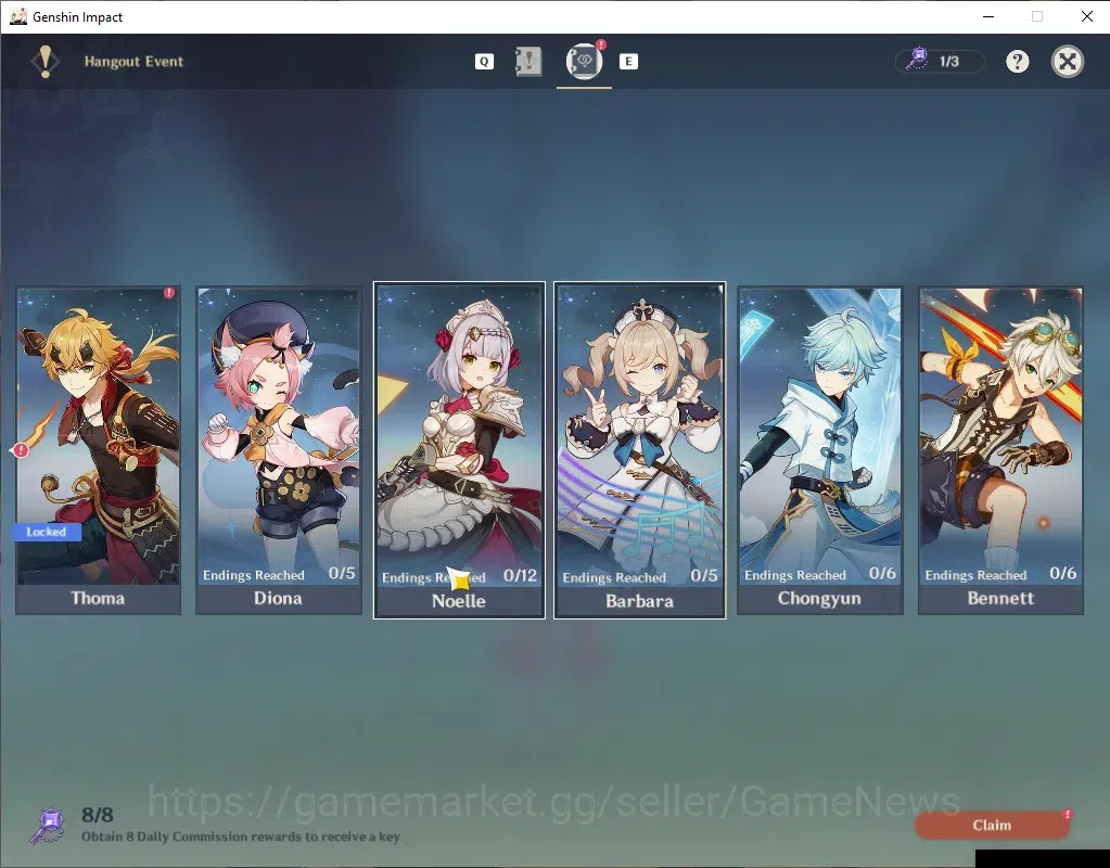 Genshin Impact Accounts Others Asia|AR 55|1 Limited (Mavuika) 2 Char Standard(Mona,keqing)|Male MC|Take Mail|Check SS(GI7345) 20