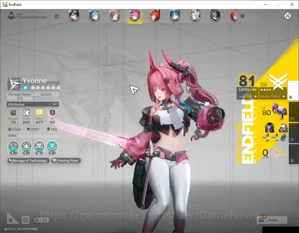 Arknights: Endfield Accounts ASIA|Lv48|5SSR(1Limited)+10(*6WP)|(ZhuangFangyi,La image 3