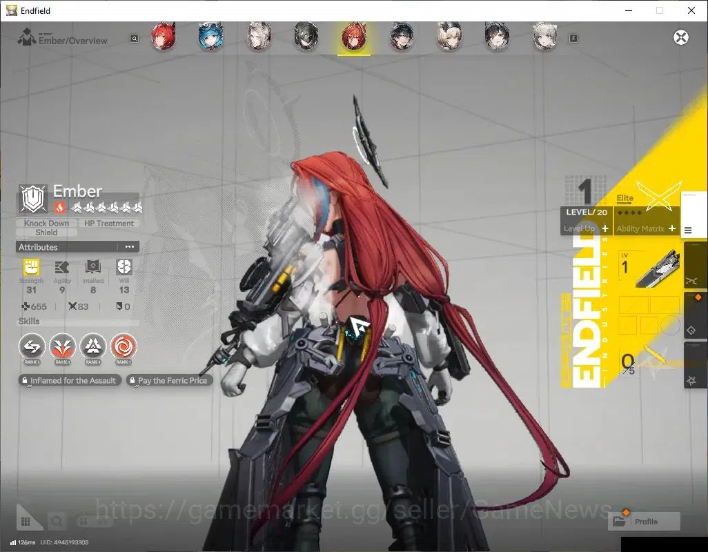 Arknights: Endfield Accounts ASIA|Lv48|5SSR(1Limited)+10(*6WP)|(ZhuangFangyi,La image 5