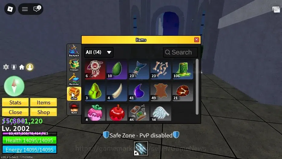 Roblox Accounts Blox Fruit|Lv 2002|Electric Claw|10M Beli 5,8K Fra image 5