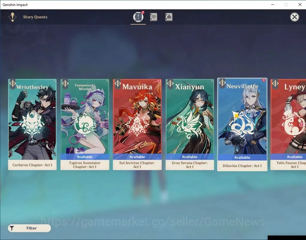 Genshin Impact Accounts Asia|AR 56|6 Limit +6(*5Wep)|(Raiden,Clorinde)+Sig image 13