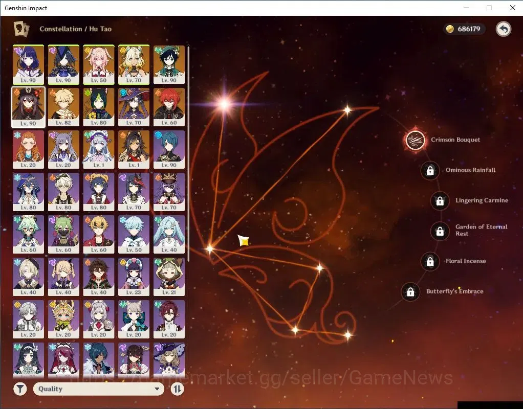 Genshin Impact Accounts Asia|AR 56|6 Limit +6(*5Wep)|(Raiden,Clorinde)+Sig image 4
