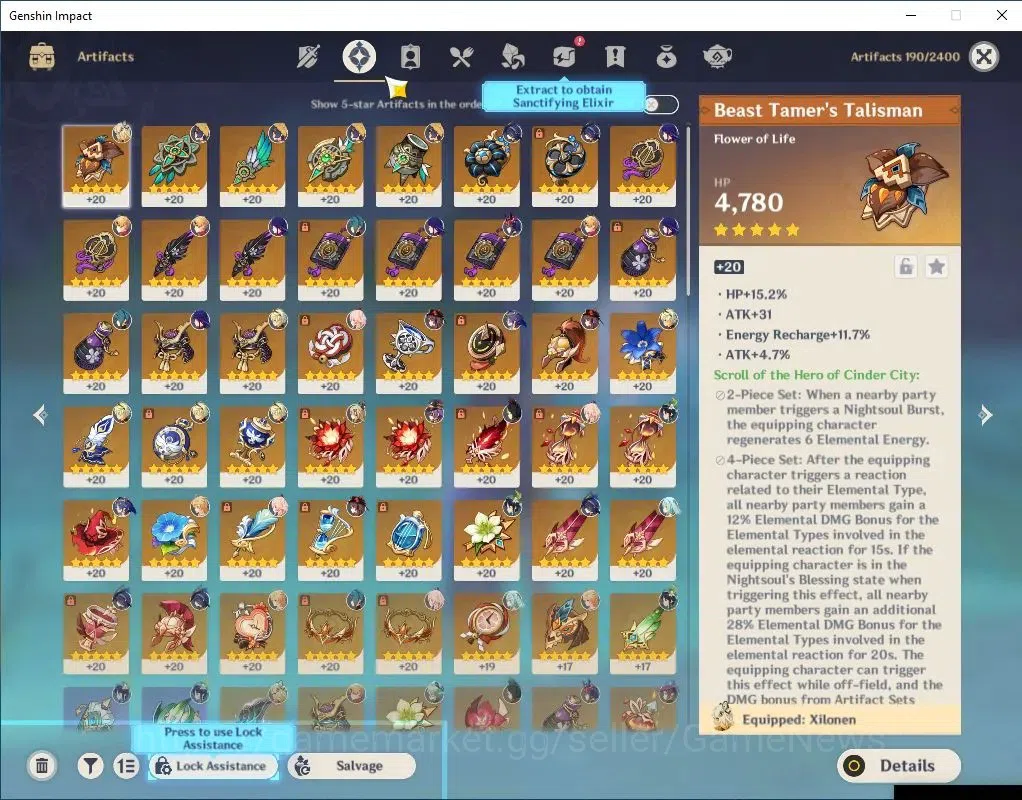 Genshin Impact Accounts Asia|AR 56|6 Limit +6(*5Wep)|(Raiden,Clorinde)+Sig image 7