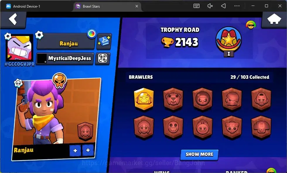 Brawl Stars Accounts Global|2143 Thropy|29 Brawler|2 Max Hypercharge(Ma image 2
