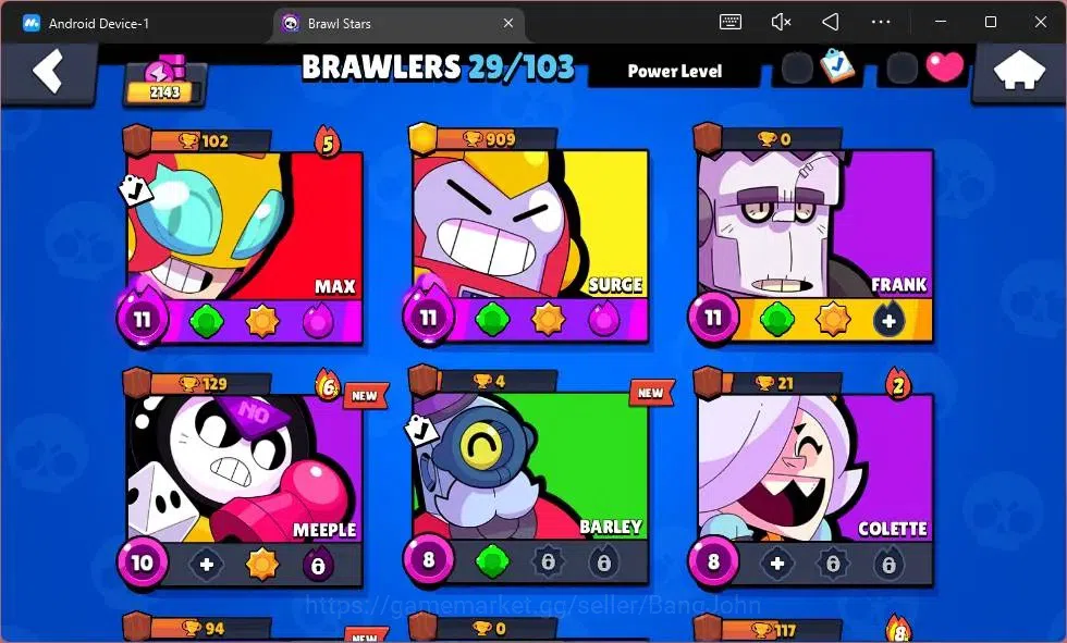 Brawl Stars Accounts Global|2143 Thropy|29 Brawler|2 Max Hypercharge(Ma image 5