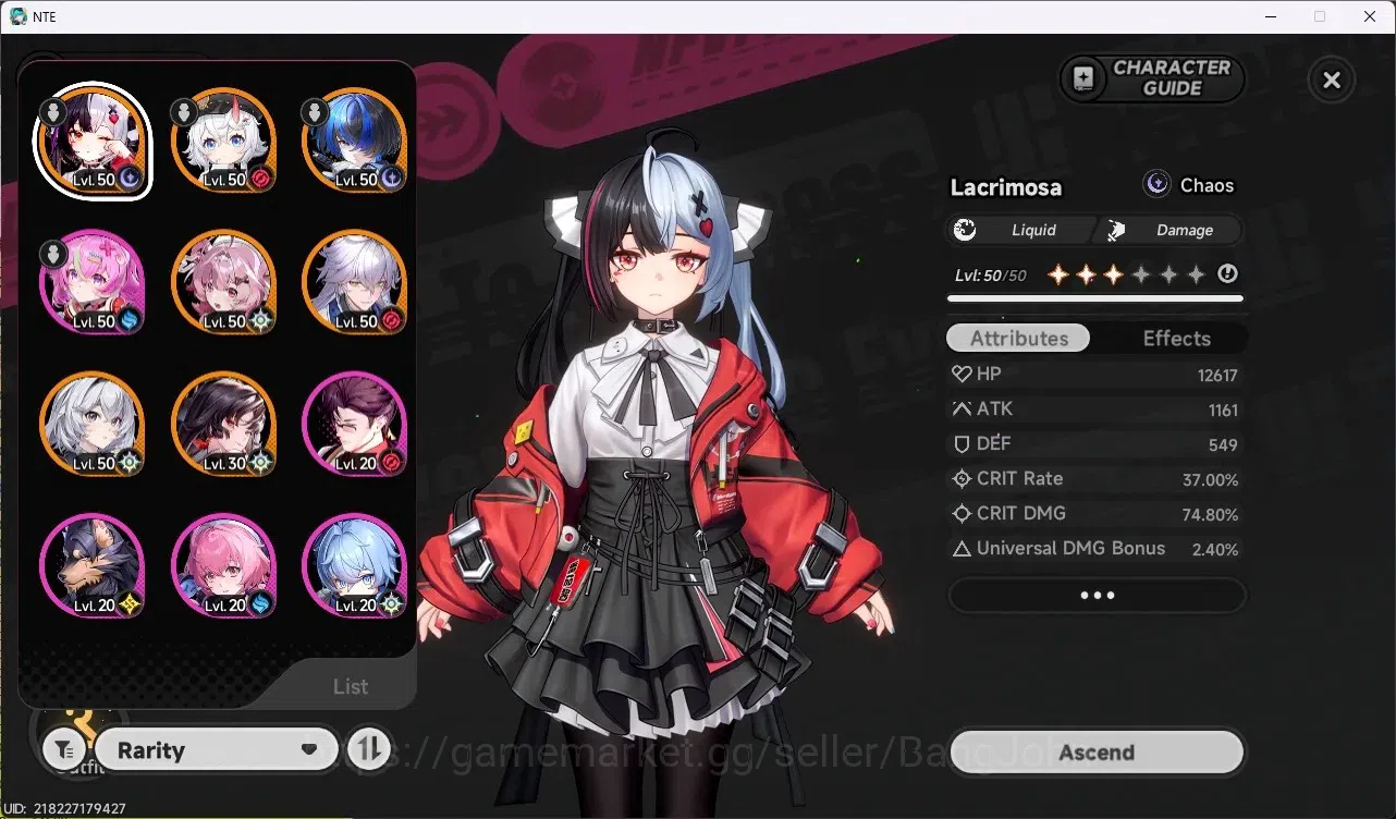 Neverness to Everness Accounts SEA|Hunter Lv 35| 6 S-Class (Lacrimosa A1+Sign,Hot image 2
