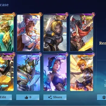 Mobile Legends: Bang Bang Accounts Collector Global|331 Skin|Renowned|PRIME Granger,Annual Hayabusa Luckybox Johnson,Zodiac