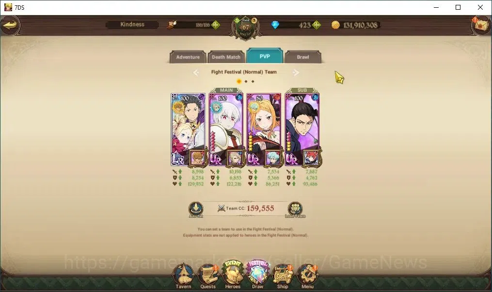 The Seven Deadly Sins: Grand Cross Accounts Endgame Global|3,1M CC|35 LS+423 DM|3 LR+2 UR+Collab 16