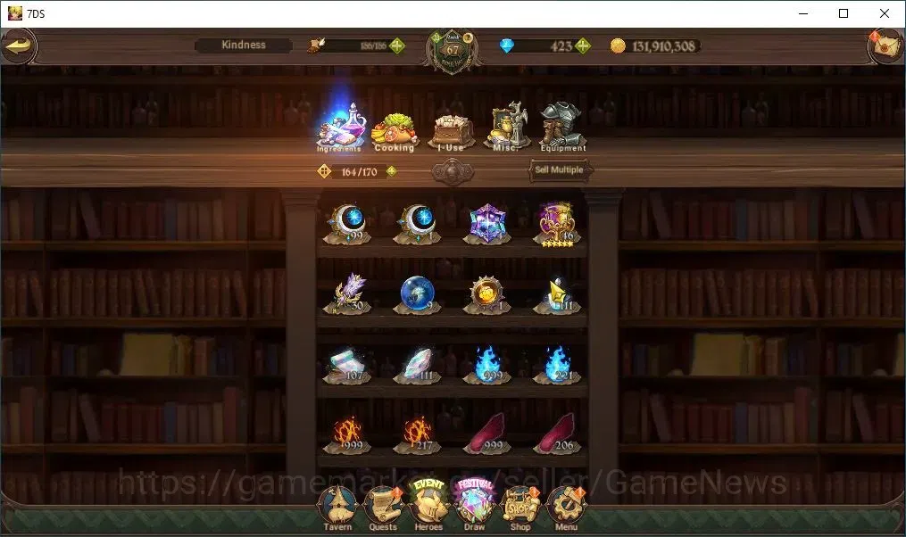 The Seven Deadly Sins: Grand Cross Accounts Endgame Global|3,1M CC|35 LS+423 DM|3 LR+2 UR+Collab 20