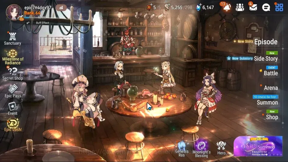 Epic Seven Accounts Limited Hero GLOBAL Verif|New Era|ML(Harsetti,Belian,RueleOfLight,BW Iseria,etc)+Rinak,TA Coli,etc|Poh 1