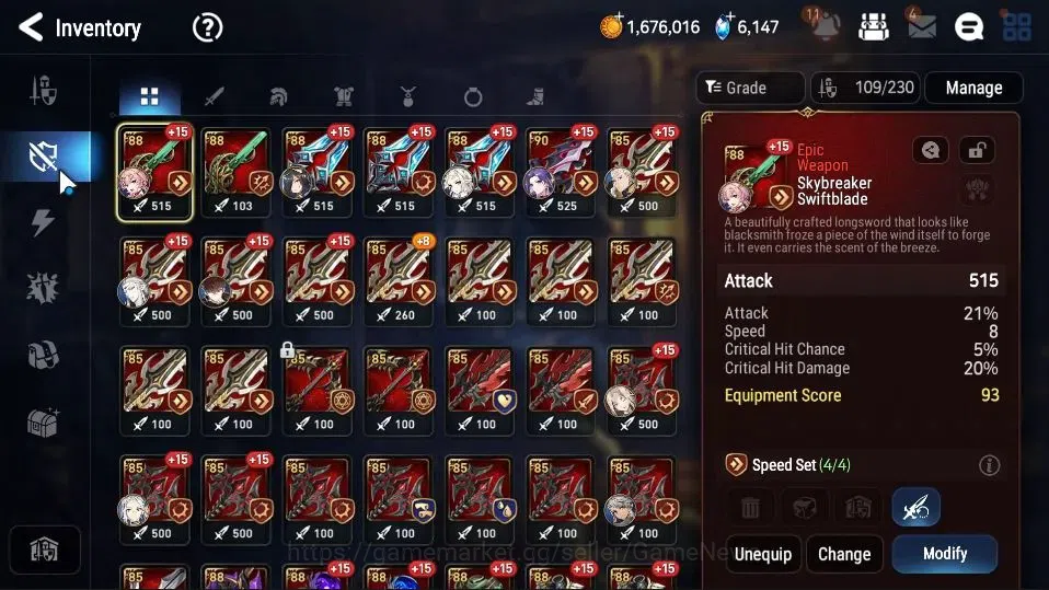 Epic Seven Accounts Limited Hero GLOBAL Verif|New Era|ML(Harsetti,Belian,RueleOfLight,BW Iseria,etc)+Rinak,TA Coli,etc|Poh 19