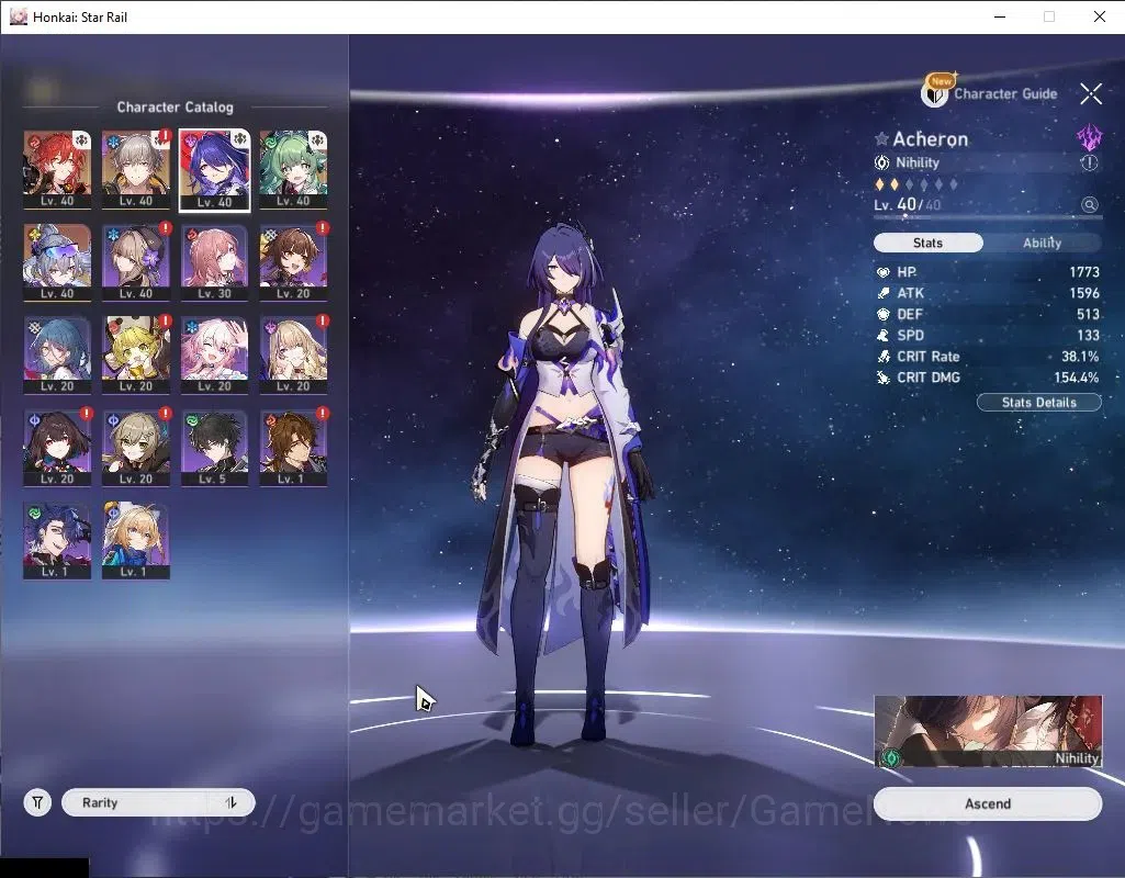 Honkai Star Rail Accounts Asia|TL 26|3 Limited| [Silver Wolf 999,Acheron,Huo image 4