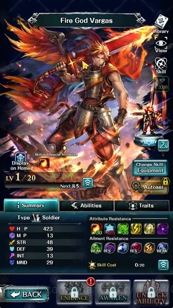Last Cloudia Accounts GLOBAL|Rank 7|Collab Brave Frontier (Fire God Varg image 4