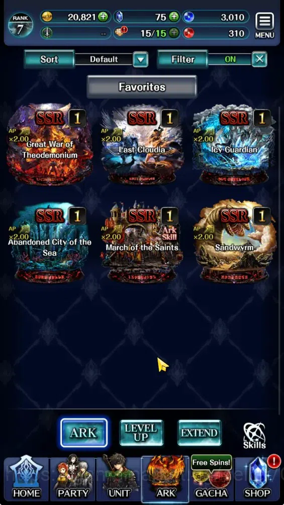 Last Cloudia Accounts GLOBAL|Rank 7|Collab Brave Frontier (Fire God Varg image 5