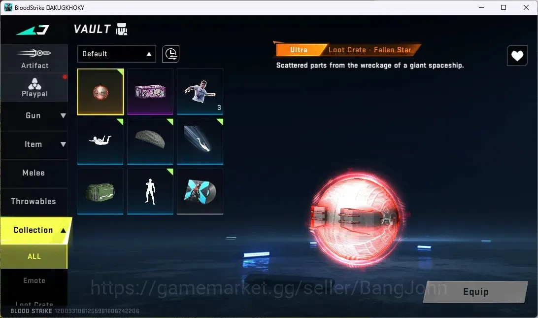 Blood Strike Accounts ASIA |1 Ultra Lightblade - Dark Force|1 Ultra Loot image 6