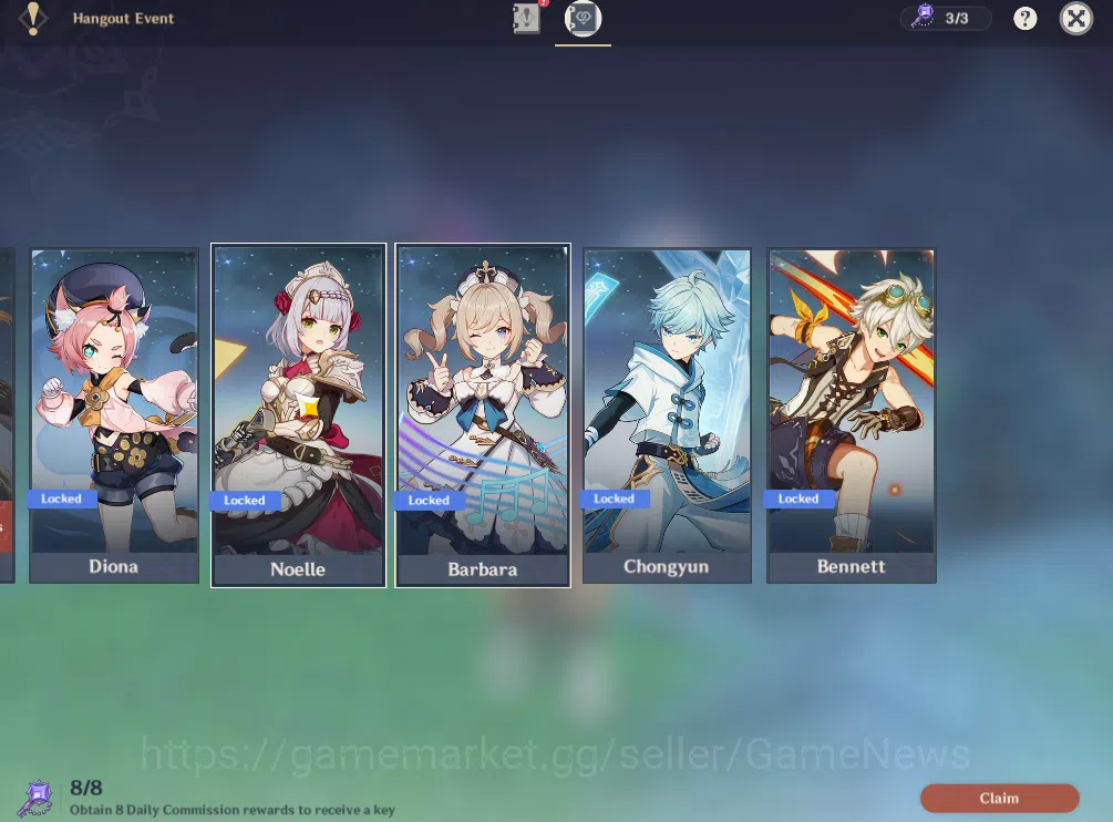 Genshin Impact Accounts ASIA|AR 53|7 Limited +3(*5Weapon)|Zibai,Clorinde,N image 13
