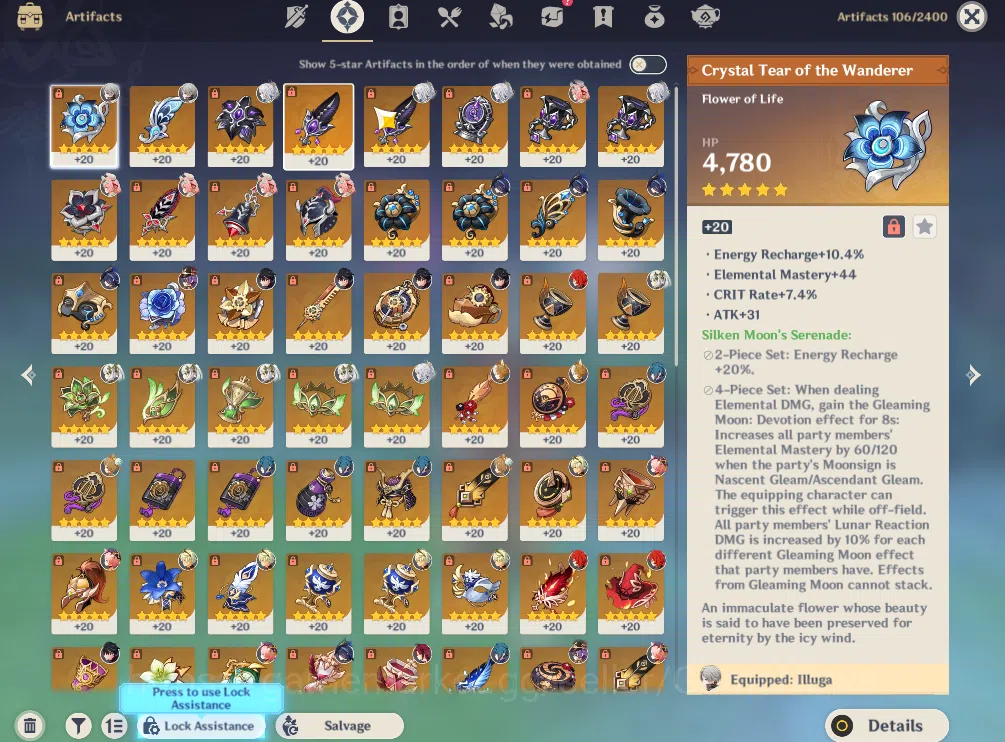 Genshin Impact Accounts ASIA|AR 53|7 Limited +3(*5Weapon)|Zibai,Clorinde,N image 5