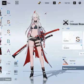 Punishing: Gray Raven Accounts Mid-Game NA|Lv 41|10k BC +3k YC +7k BlueC|S Lucia Crimson Weave +Sign,S No 21 Feral|1 S