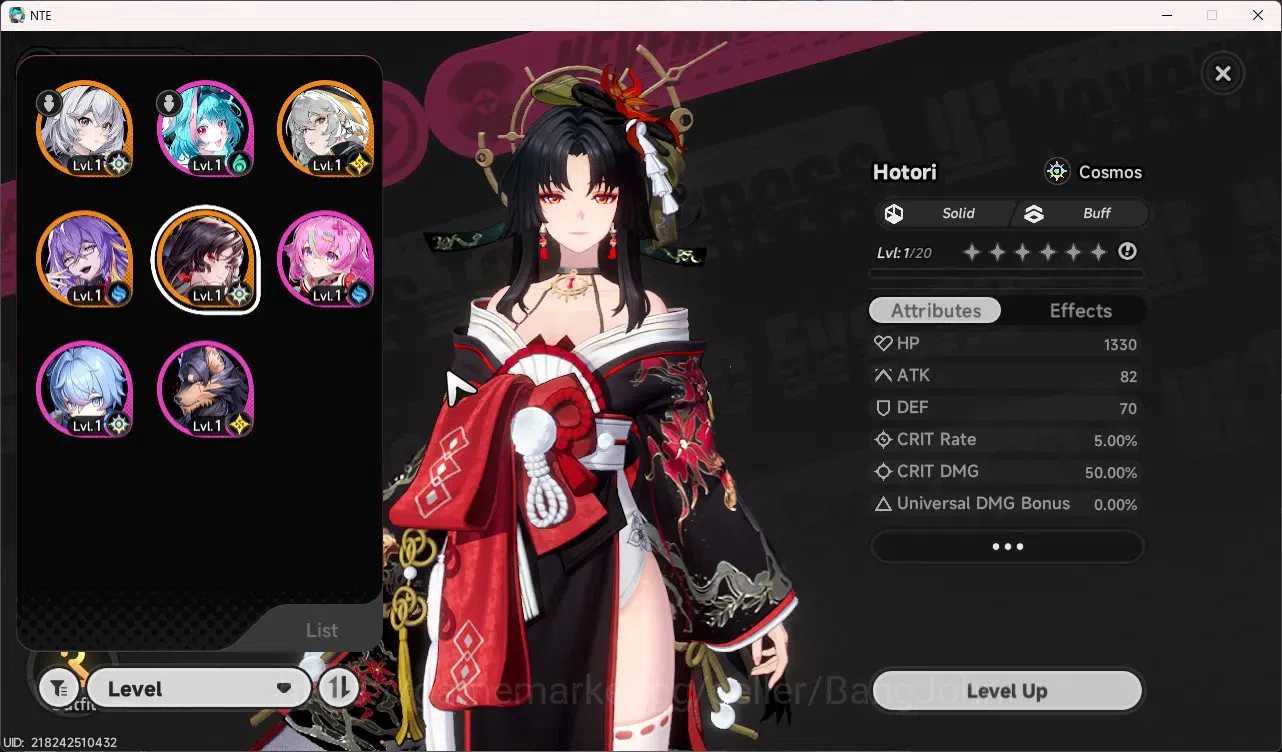 Neverness to Everness Accounts SEA | Starter LV 3 | 3 SSR Hotori, Hathor, Fadia + 1 SSR Selector + 4 SR | MC Female | Take 8