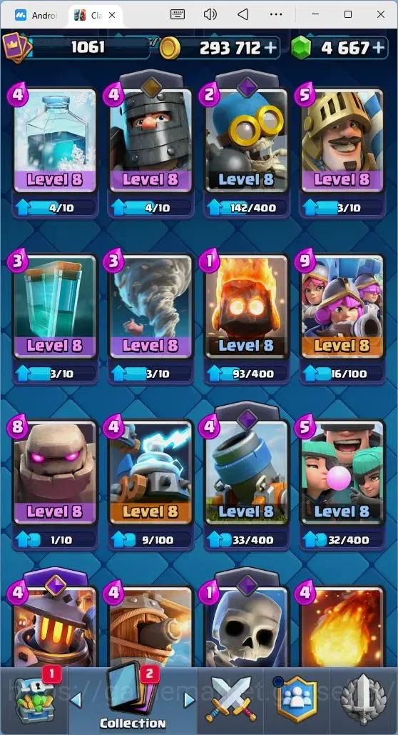Clash Royale Accounts Mobile |Trophy 7214|4 EVO Cards|1 Hero Card|4667 G image 10