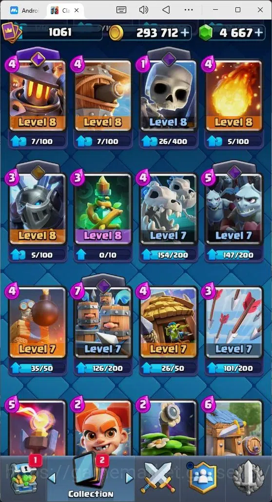 Clash Royale Accounts Mobile |Trophy 7214|4 EVO Cards|1 Hero Card|4667 G image 11
