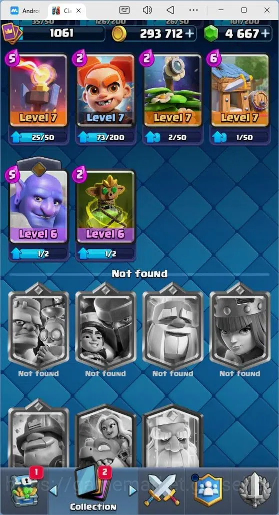 Clash Royale Accounts Mobile |Trophy 7214|4 EVO Cards|1 Hero Card|4667 G image 12