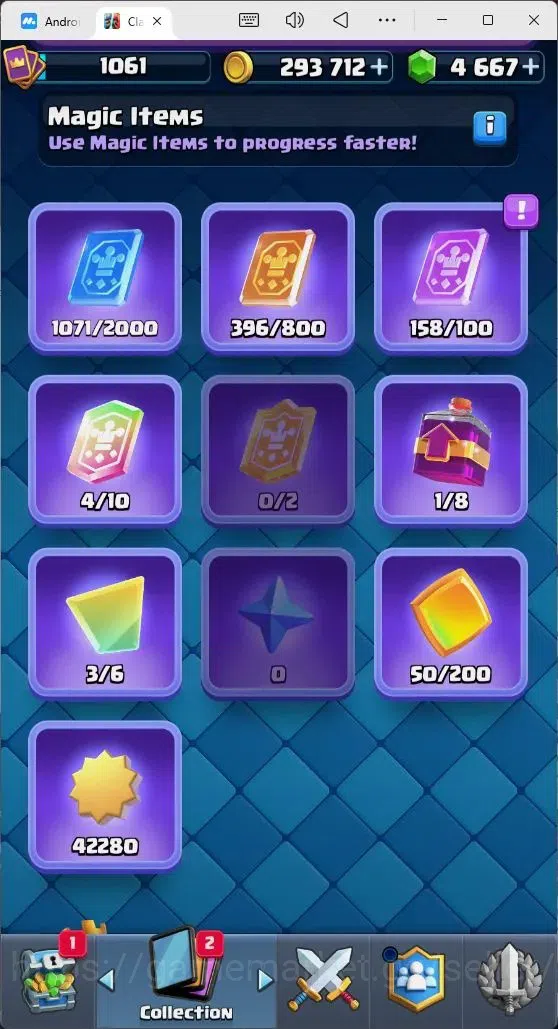 Clash Royale Accounts Mobile |Trophy 7214|4 EVO Cards|1 Hero Card|4667 G image 15