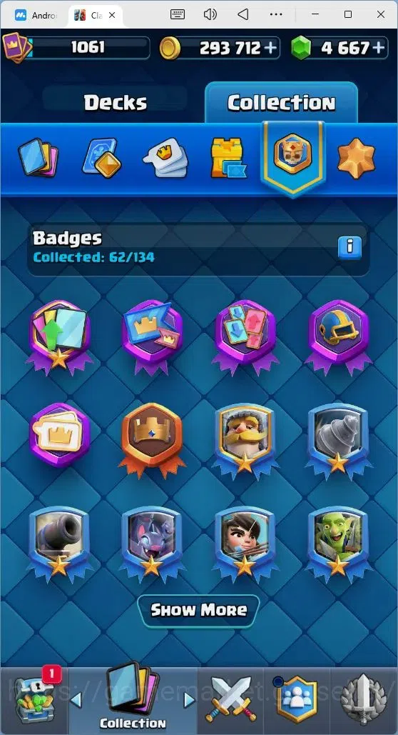 Clash Royale Accounts Mobile |Trophy 7214|4 EVO Cards|1 Hero Card|4667 G image 18