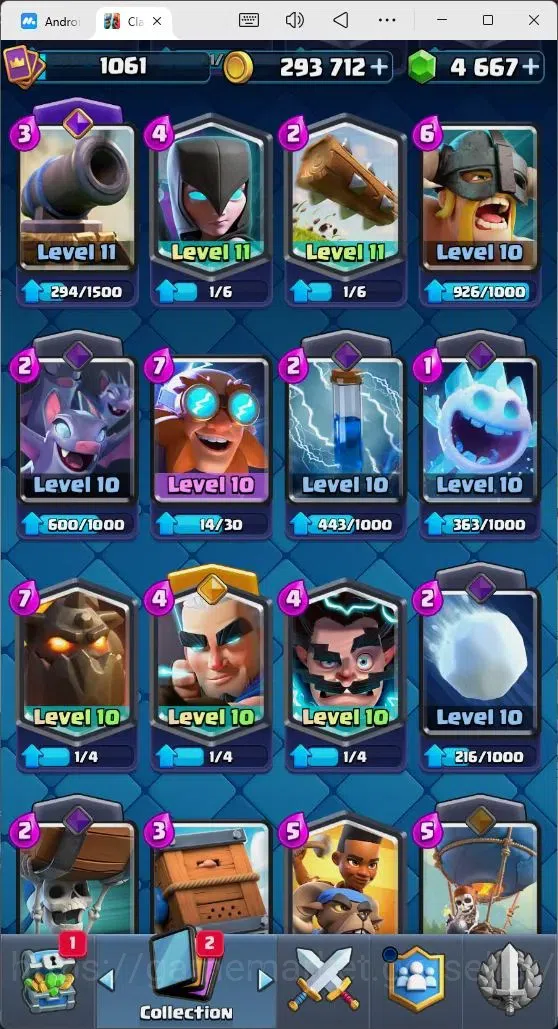 Clash Royale Accounts Mobile |Trophy 7214|4 EVO Cards|1 Hero Card|4667 G image 4