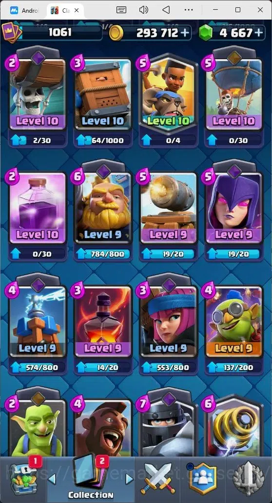 Clash Royale Accounts Mobile |Trophy 7214|4 EVO Cards|1 Hero Card|4667 G image 5